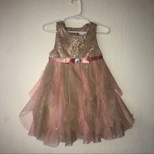 Toddler girl cascading dress